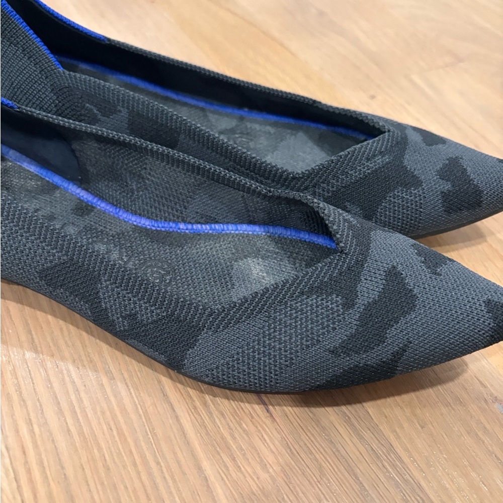 Rothy’s Point Flats - Black & Grey Camo